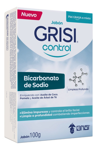 Jabón Axel Control Bicarbonato De Sodio 100g