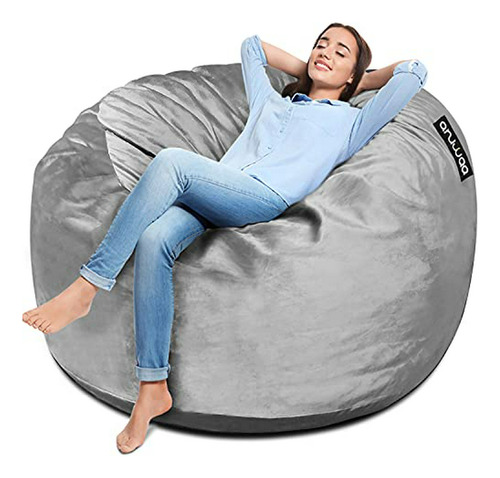 Sillón Gigante De Puff De 4' Con Cubierta Removible