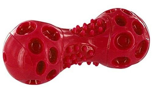 Chase 'n Chomp Durable Trp Squeaking Mancuerna Perro Juguete