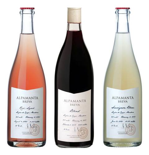 Pack X3 Alpamanta Breva: Blend Rosado Sauvignon Blanc - Vino