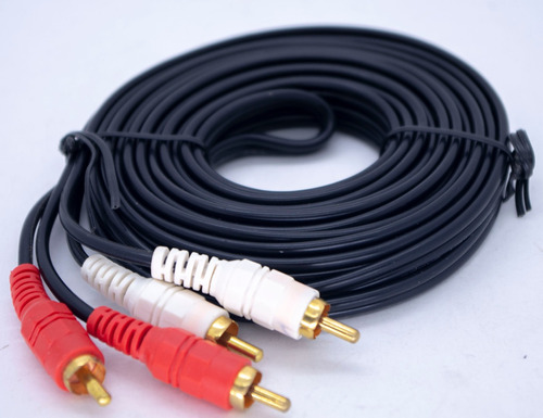 Kit 10 Cabo Audio  2 Rca 2 Rca Para Som  10m