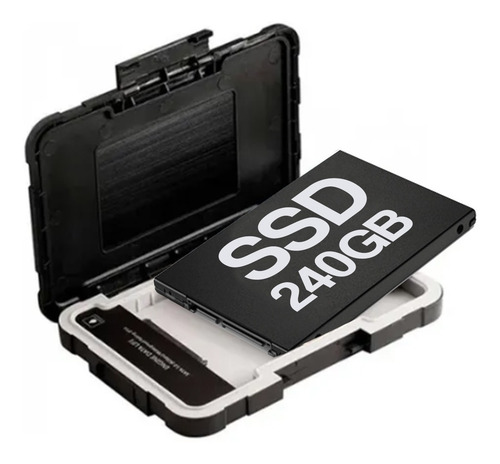 Imagen 2 de 5 de Disco Solido Ssd 240gb + Case Adata Ed600 Disco Externo Usb