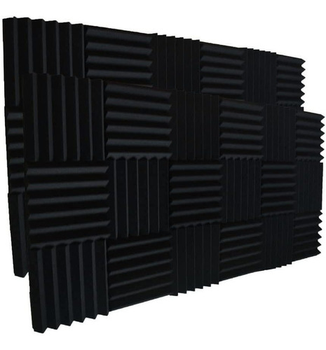 Xinglong 12 X 12 X 2 24 Pack Black Acoustic Wedge   Ins...