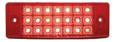 Cantidad 2 Rojo 21 Led Lateral Luz Liquidacion Rectangulo