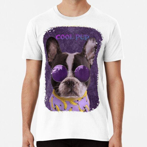 Remera Lindo Perro Con Gafas De Sol Algodon Premium