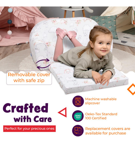 Sofá Plegable 2 En 1 Para Niños Convertible Y Lavable
