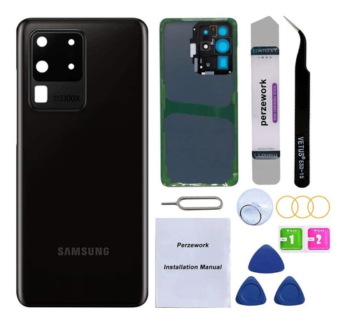 Perzework Reemplazo Vidrio Trasero Oem Para Samsung Galaxy