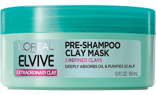 L'oréal Paris Elvive Extraordinary Clay Pre-shampoo Mask, 5.