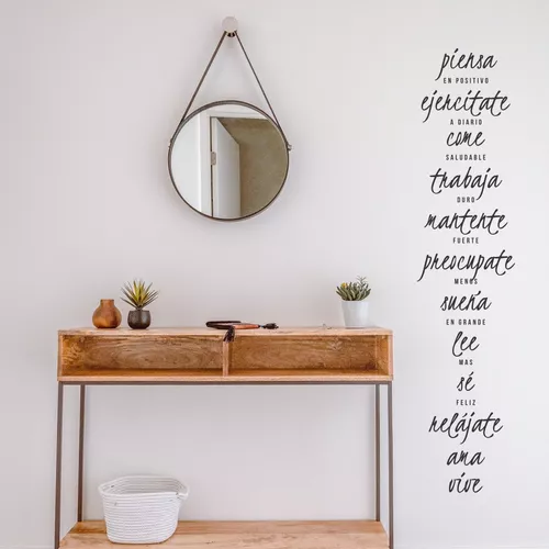 Vinilo decorativo con frase motivadora