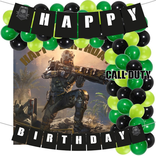 Kit Decorativo Cumpleaños Call Of Duty