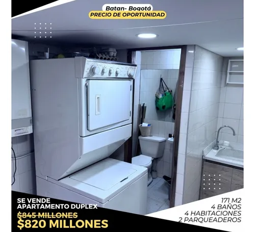 Venta Apartamento Duplex Batan Bogota Ubicación Privilegiada