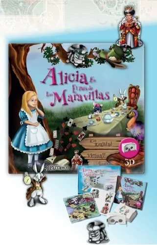 Imagen 4 de 5 de Libro Alicia En El País De Las Maravillas - Realidad Virtual