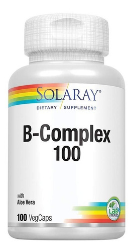 Solaray B-complex 100 Sist Inmunitario Cabello Piel Sano
