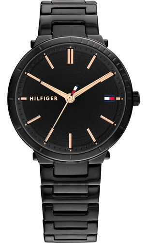 Relojes Tommy Hilfiger Reloj Zoey Para Mujer De Acero Negro