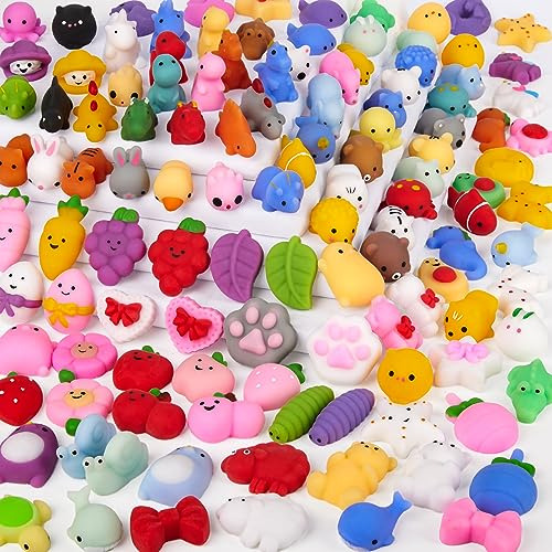 120 Pcs Kawaii Squishies, Mochi Squishy Toys For Kids P...