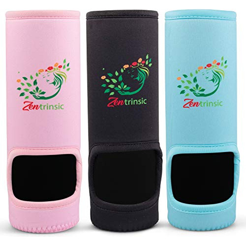 Funda De Neopreno 3pk Azul/rosa/negra Utilizada Botella...