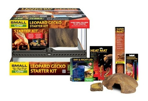 Kit Completo Terrario Hábitat Gecko Leopardo Exo Terra