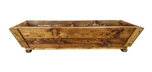 Imagen 4 de 8 de Maceta De Madera Tipo Jardinera De 70 Cm De Largo