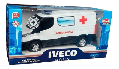 Ambulancia Iveco Daily Usual Escala 1:20 Color Blanco