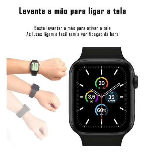 Relógio Smartwatch Inteligente Iwo 8 Lite 44mm Bluetooth