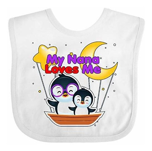 Baberos Para Bebé Inktastic My Nana Loves Me Penguin Baby Bi