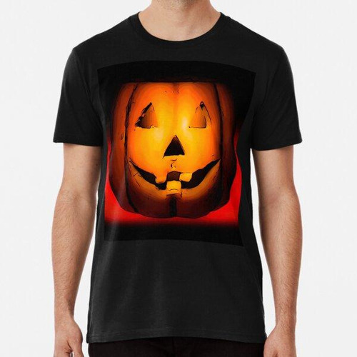 Remera Calabaza Naranja De Halloween Algodon Premium