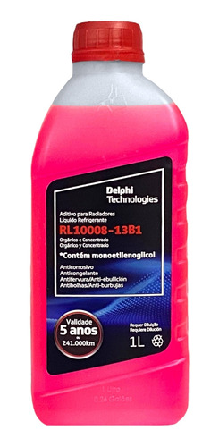 Aditivo Radiador Delphi Rosa Concentrado 1l Rl10008