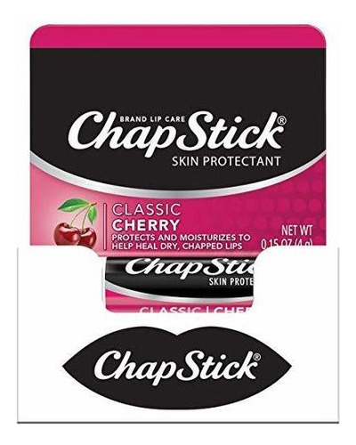 Tubos De Bálsamo Labial Chapstick Classic Cherry Para El Cu
