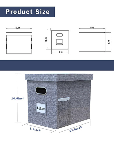 Caja Organizadora De Archivos De Escritorio Documentos ...