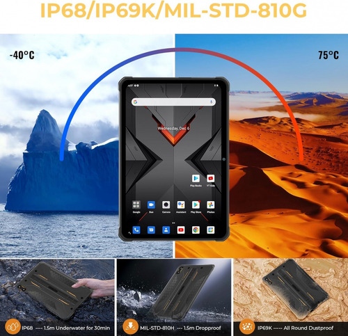 Hotwav R7 - Tablet 4g Lte Rugged Resistente Uso Rudo
