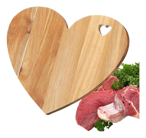 Tabla Charcutera Corazón - Madera Para Servir Y Decorar