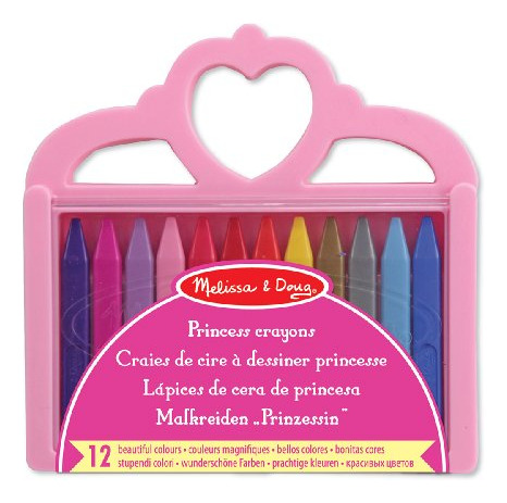 Melissa & Doug Juego De Lápices De Colores Princess - 12 Co