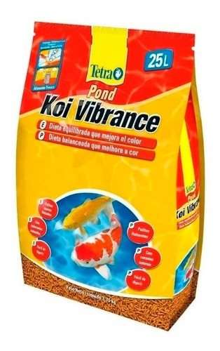 Ração Carpas Carpa Tetra Pond Koi Vibrance 25l / 3,750kg