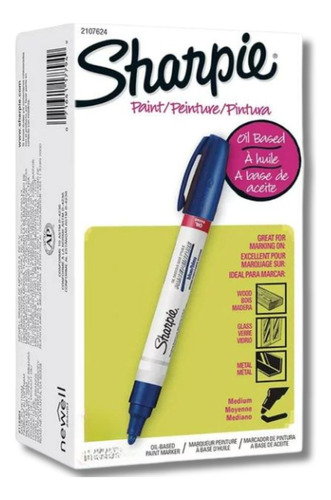 Marcador Permanente Sharpie Paint Plata 3 Mm 1pza