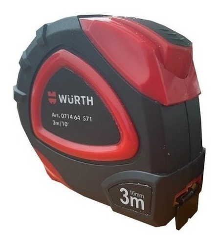 Huincha De Medir De 3metros X 16mm Wurth