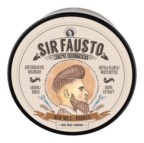 Sir Fausto Old Wax Cera Fijación Fuerte Barberia 100ml Local