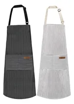 Comprar Paquete De 2 Delantales, Delantales De Cocina Para Cocinar, 