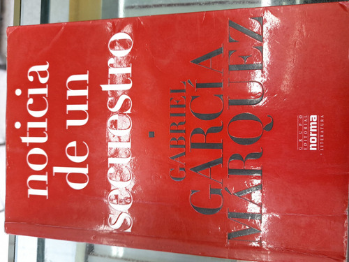 Libro Noticia De  Un Secuestro. Gabriel García Márquez 