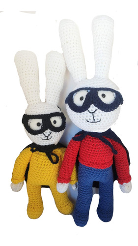 Conejo Simón + Gaspar Tejido A Crochet. Conejito Amigurumi