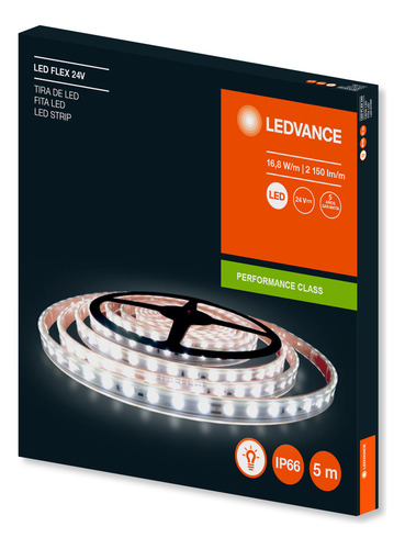 7015633 - Cinta Prime Flex 16,8 w/m 4000 k 24 V Ip66 - Ledvance