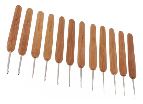 12 Ganchos De Ganchillo Para Rastas De 0,5 A 3,5 Mm, Ganchos