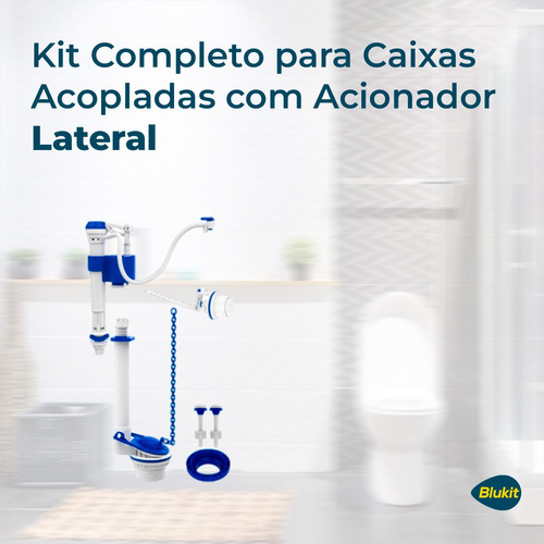 Mecanismo Caixa Acoplada Reparo Blukit Acionador Lateral