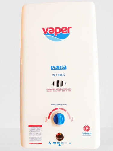 Imagen 1 de 8 de Calefon Instamatic Vaper 26 Lts A Gas Nuevo