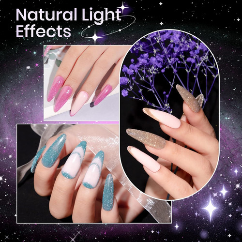 Juego De Esmalte De Gel Reflectante, Esmalte De Uñas De Gel
