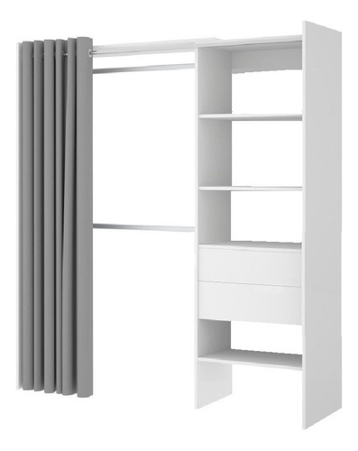 Closet Interior Sistema Abierto En Melamina Kit Ca 110-160bb