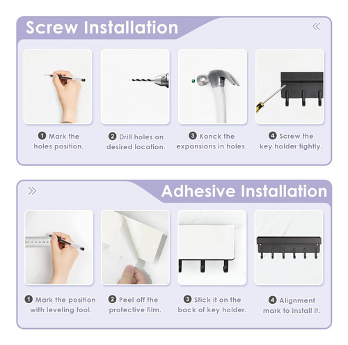 Soporte Para Llaves De Pared De Acero Inoxidable De Pared