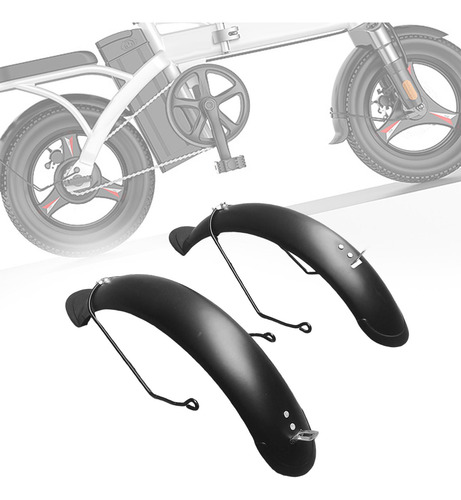 Guardabarros De Bicicleta Plegable De 14 Pulgadas, Fácil De