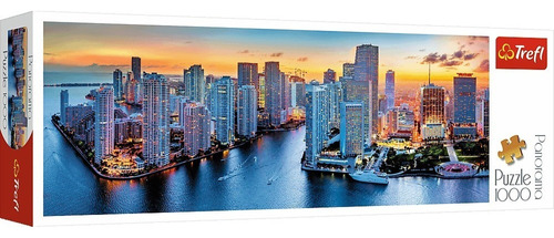 Rompecabezas Puzzle 1000 Pieza Trefl Miami Anochecer 29027