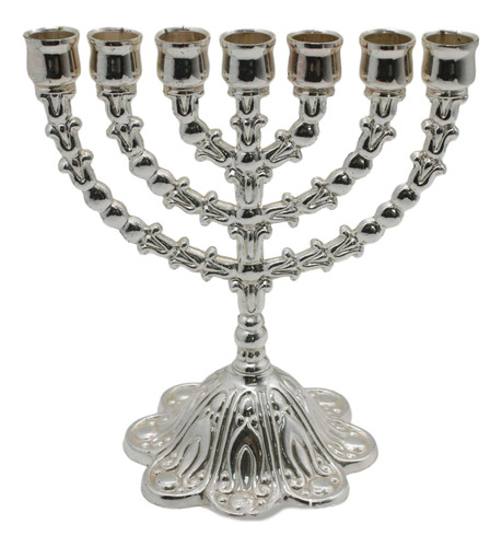 Candelabro Tradicional De 7 Ramas Hanukkah Menorah, Vintage