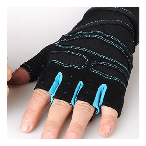 M Guantes De Levantamiento De Pesas De Medio Dedo Para